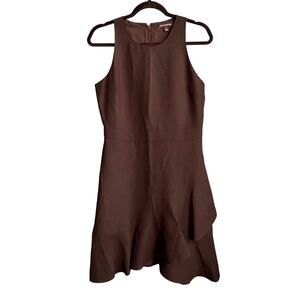 Banana Republic Black Sleeveless Cocktail Dress with a Tiered Ruffle Hem Size 4